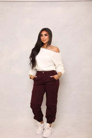 Balloon Pants with Pocket Print 8834