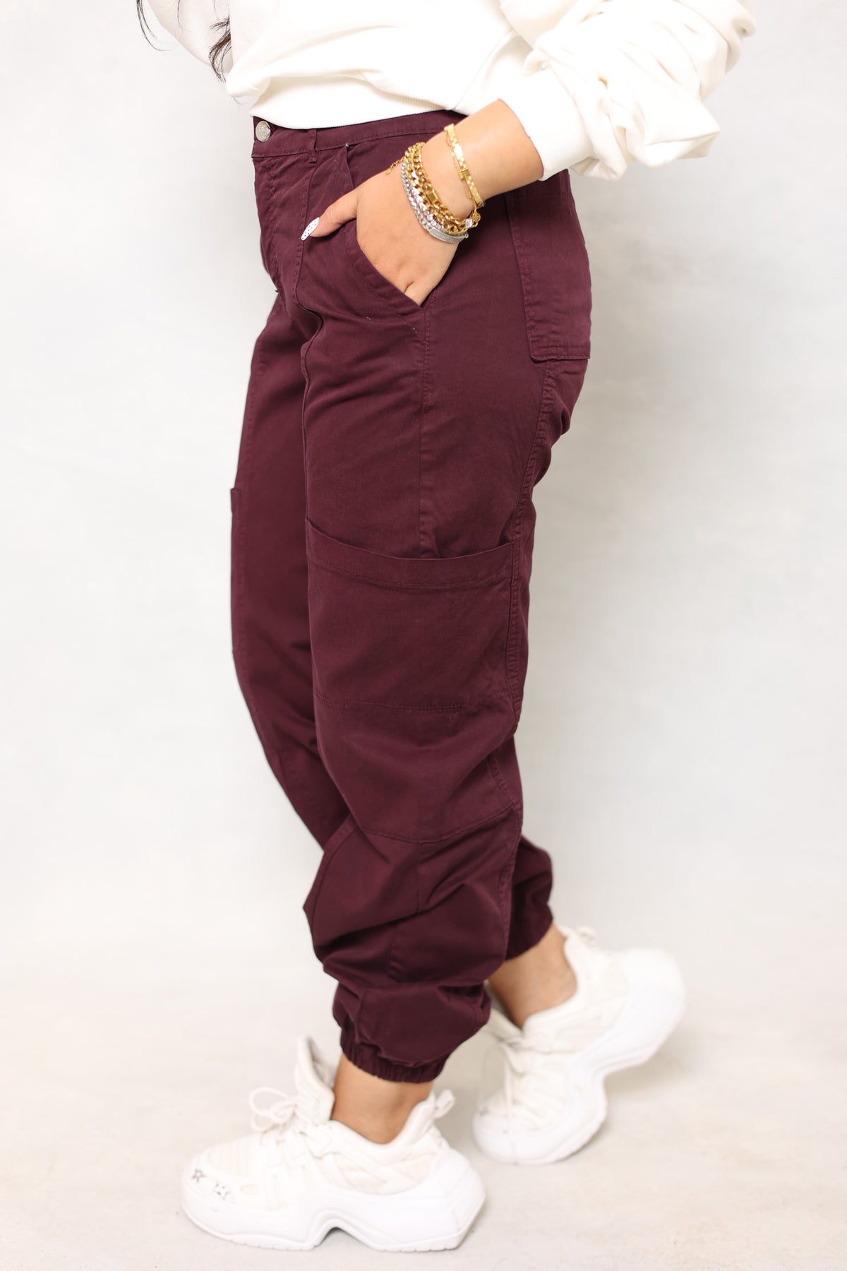 Balloon Pants with Pocket Print 8834