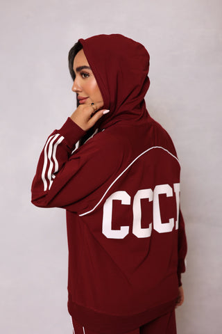 Cotton Suit with Striped Back